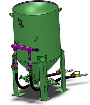 TS-800-2開(kāi)放式噴砂機(jī) （氣動(dòng)控制）